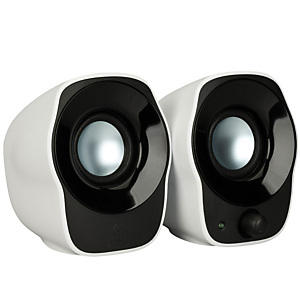 Logitech Z120 Altavoces estéreo USB, toma de 3,5 mm, 1,2 W, blanco/negro Logitech Z120 Altavoces estéreo USB, toma de 3,5 mm, 1,2 W, blanco/negro