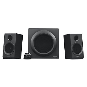 Logitech Z333, 2.1 canales, 40 W, Universal, Negro, 80 W, Alámbrico 980-001202 Logitech Z333, 2.1 canales, 40 W, Universal, Negro, 80 W, Alámbrico 980-001202