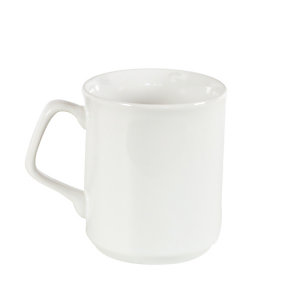 Lot de 6 mugs céramique blanc 30 cl