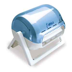 LUCART Dispenser a muro/tavolo per strofinacci a rotolo e multiuso, 45,5 x 36,5 x 35 cm, Bianco/Azzurro LUCART Dispenser a muro/tavolo per strofinacci a rotolo e multiuso, 45,5 x 36,5 x 35 cm, Bianco/Azzurro