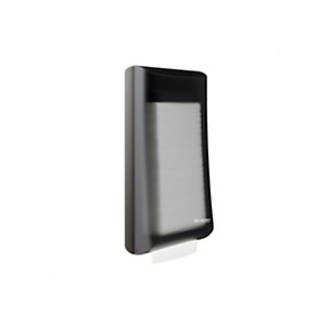 Lucart Dispenser per tovaglioli orizzontale L-ONE COUNTER, 22,1 x 11,3 x h 42 cm, Nero e finiture Grigio Chiaro Lucart Dispenser per tovaglioli orizzontale L-ONE COUNTER, 22,1 x 11,3 x h 42 cm, Nero e finiture Grigio Chiaro