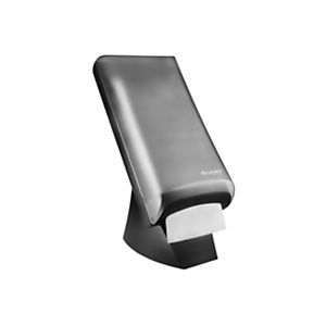 Lucart Dispenser per tovaglioli verticale L-ONE TABLETOP, 22,1 x 30,5 x h 45,7 cm, Nero e finiture Grigio Chiaro Lucart Dispenser per tovaglioli verticale L-ONE TABLETOP, 22,1 x 30,5 x h 45,7 cm, Nero e finiture Grigio Chiaro