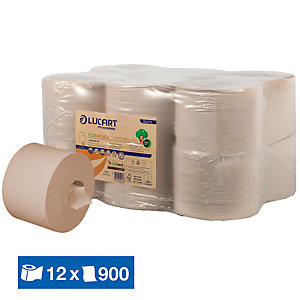 LUCART Papier toilette Lucart EcoNatural  L-One, lot de 12 mini bobines
