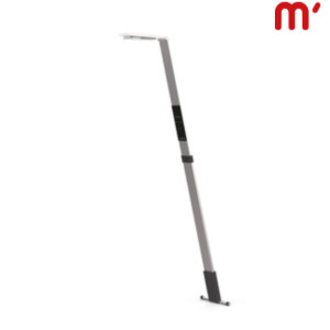 LUCTRA Lampada da terra portatible a LED FLEX, Potenza 680 lumen, Altezza regolabile 120/160 cm, Argento metallizzato LUCTRA Lampada da terra portatible a LED FLEX, Potenza 680 lumen, Altezza regolabile 120/160 cm, Argento metallizzato