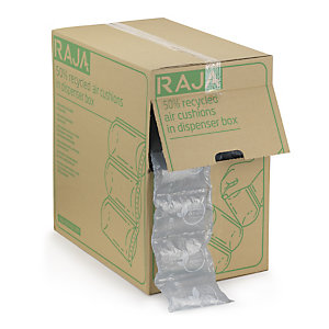 Luftkissen im Spenderkarton RAJA, 50% recycelt