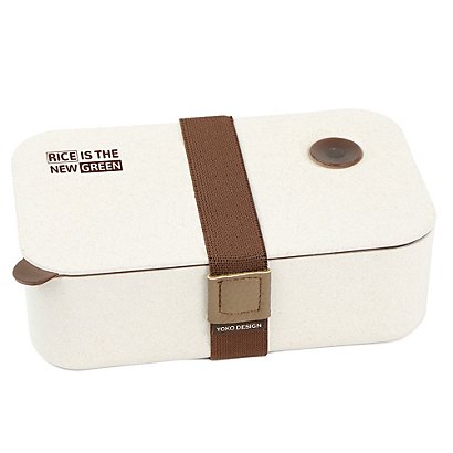 Lunch Box Yoko Design, 1 compartiment, 1000ml, coloris blanc