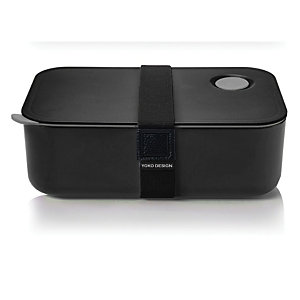 Lunch Box Yoko Design, 1 compartiment, 1000ml, zwarte kleur
