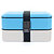 Lunch Box Yoko Design, 2 compartiments, 1200ml, coloris bleu - 1