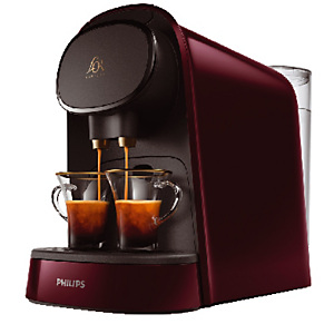 Machine à café à capsules doubles Philips, coloris rouge Machine à café à capsules doubles Philips, coloris rouge