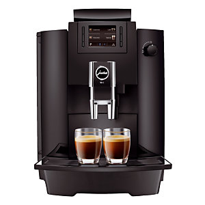 Machine à café WE6 JURA + EN CADEAU : 3 paquets de café grains Méo 1 Kg + 6 tasses et sous tasses 9 cl + 6 tasses et sous tasses 20 cl.