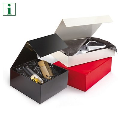 Magnetic gift boxes, black, 330x230x100, pack of 10 - 1