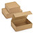 Magnetic Kraft gift boxes, 375x265x65mm, pack of 10 - 1