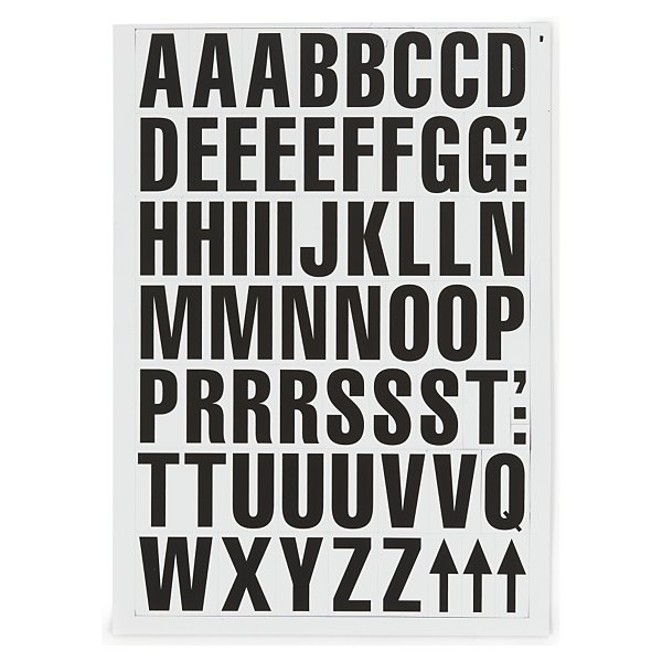 Magnetic mixed letters, yellow, 43mm high - 4