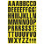 Magnetic mixed numbers, yellow, 23mm high - 2