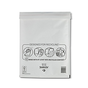 Mail Lite® Bolsa de papel de burbujas nº 17 Kraft blanco Mail Lite® Bolsa de papel de burbujas nº 17 Kraft blanco