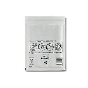 Mail Lite® Busta postale imbottita Bianco 150x210 mm A bolle d'aria Adesivo (confezione 100 pezzi) Mail Lite® Busta postale imbottita Bianco 150x210 mm A bolle d'aria Adesivo (confezione 100 pezzi)