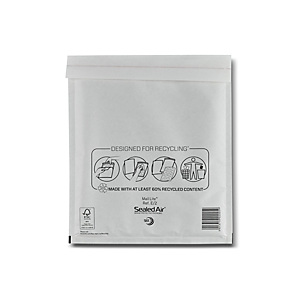 Mail Lite® Busta postale imbottita Bianco 220x260 mm A bolle d'aria Adesivo (confezione 100 pezzi) Mail Lite® Busta postale imbottita Bianco 220x260 mm A bolle d'aria Adesivo (confezione 100 pezzi)