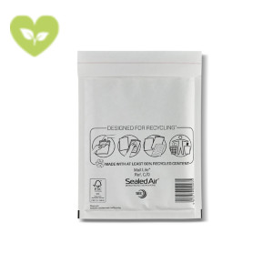 Mail Lite® Busta postale imbottita a bolle d'aria, Carta Kraft, Chiusura autoadesiva, 15 x 21 cm, Bianco (confezione 100 pezzi) Mail Lite® Busta postale imbottita a bolle d'aria, Carta Kraft, Chiusura autoadesiva, 15 x 21 cm, Bianco (confezione 100 pezzi)