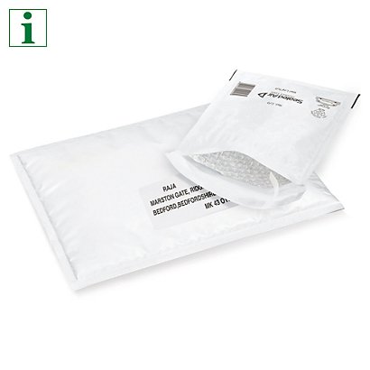 Mail Lite Tuff polyethylene bubble envelopes, 180x160mm, pack of 100