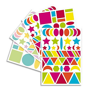 MAILDOR Sachet de 20 planches 14,8x21cm, 940 gommettes Baby géométriques couleur vif/pastel assorties MAILDOR Sachet de 20 planches 14,8x21cm, 940 gommettes Baby géométriques couleur vif/pastel assorties