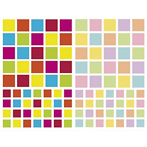 MAILDOR Sachet de 4 planches 10,5x16cm, 212 gommettes Initial carré couleurs vif/pastel assorties MAILDOR Sachet de 4 planches 10,5x16cm, 212 gommettes Initial carré couleurs vif/pastel assorties