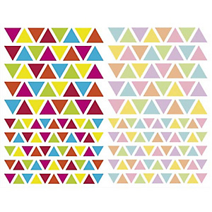 MAILDOR Sachet de 4 planches 10,5x16cm, 380 gommettes Initial triangle couleurs vif/pastel assorties MAILDOR Sachet de 4 planches 10,5x16cm, 380 gommettes Initial triangle couleurs vif/pastel assorties