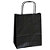 MAINETTI BAGS Shopper Twisted - maniglie cordino - 18 x 8 x 24 cm - carta kraft - nero  - conf. 25 pezzi - 1