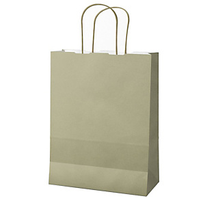 MAINETTI BAGS Shopper Twisted - maniglie cordino - 45 x 15 x 50 cm - carta kraft - salvia - conf. 25 pezzi MAINETTI BAGS Shopper Twisted - maniglie cordino - 45 x 15 x 50 cm - carta kraft - salvia - conf. 25 pezzi