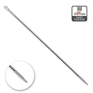 Manche aluminium 1,30 m blanc Manche aluminium 1,30 m blanc