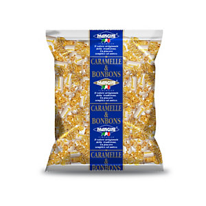 Mangini Caramelle Gessetti, Gusto Liquirizia, Busta da 1 Kg
