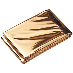 Manta isotérmica oro-plata de 160 x 210 cm Manta isotérmica oro-plata de 160 x 210 cm