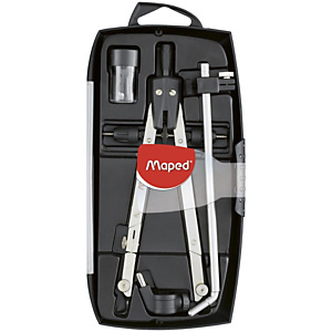 Maped Compás de 160 mm con minas de 2 mm y alargadera Maped Compás de 160 mm con minas de 2 mm y alargadera