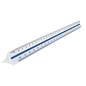 Maped Escalímetro de plástico de 30 cm, escala B Maped Escalímetro de plástico de 30 cm, escala B
