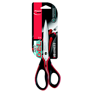 Maped Forbici Advanced Gel, 21 cm, Nero e rosso Maped Forbici Advanced Gel, 21 cm, Nero e rosso
