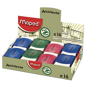 MAPED Gomme Blanche caoutchouc sous étui protecteur ARCHITECTE 010250 MAPED Gomme Blanche caoutchouc sous étui protecteur ARCHITECTE 010250