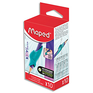 MAPED Lot de 10 guides doigts. Convient aux gauchers et droitiers. Adaptable sur la plupart des crayons MAPED Lot de 10 guides doigts. Convient aux gauchers et droitiers. Adaptable sur la plupart des crayons