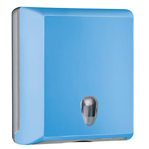 MAR PLAST Dispenser asciugamani piegati Soft Touch - 29x10,5x30,5 cm - azzurro
