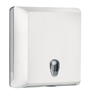 MAR PLAST Dispenser asciugamani piegati Soft Touch - 29x10,5x30,5 cm - bianco