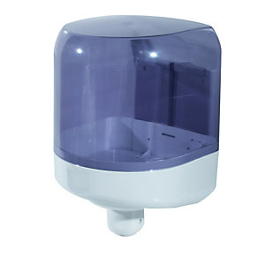 MAR PLAST Dispenser asciugamani a spirale Prestige -  formato Maxi - 25,6x27,5x33,5 cm - bianco/azzurro trasparente