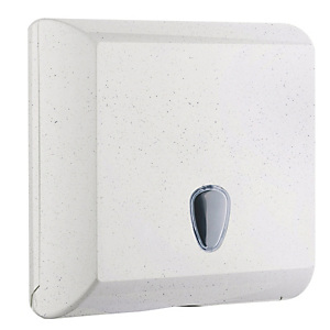 MAR PLAST Dispenser asciugamani Woodplastic - piegati a V e C - 300 x 136 x 290 mm - 500 fogli - bianco MAR PLAST Dispenser asciugamani Woodplastic - piegati a V e C - 300 x 136 x 290 mm - 500 fogli - bianco