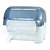 MAR PLAST Dispenser carenato da banco Wiperbox per bobine asciugatutto - 34x31,5x36 cm - bianco/azzurro trasparente - 1