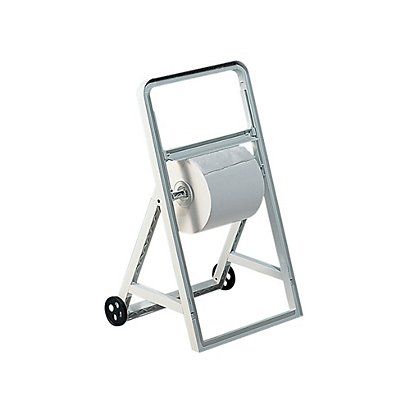 MAR PLAST Dispenser a cavalletto con ruote per bobine asciugatutto - ABS - 51,5x47x91 cm - bianco - 1