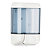 MAR PLAST Dispenser da muro per sapone liquido - 12,8x11,2x20,5 cm - capacitA' 1 L -  bianco/azzurro trasparente - 1