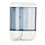 MAR PLAST Dispenser da muro per sapone liquido - 12,8x11,2x20,5 cm - capacitA' 1 L -  bianco/azzurro trasparente - 3