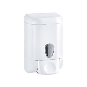 MAR PLAST Dispenser da muro Prestige per sapone liquido - capacitA' 1 L - bianco/azzurro trasparente MAR PLAST Dispenser da muro Prestige per sapone liquido - capacitA' 1 L - bianco/azzurro trasparente