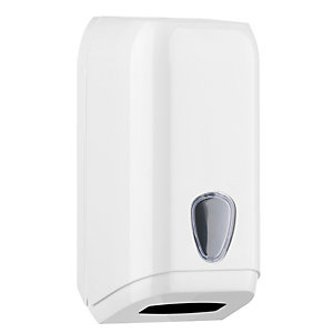 MAR PLAST Dispenser di carta igienica in fogli - 15,8x13x30,7 cm - bianco