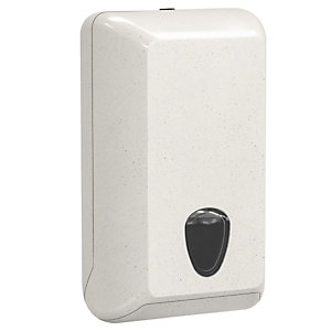 MAR PLAST Dispenser per carta igienica interfogliata Woodplastic - piegati a V e Z - 300 x 132 x 170 mm - 550/450 fogli - bianco