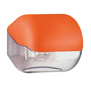 MAR PLAST Dispenser Soft Touch di carta igienica - 15x4,8x14 cm - plastica - arancio