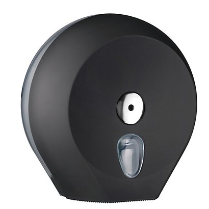 MAR PLAST Dispenser Soft Touch di carta igienica in rotolo Mini Jumbo - 27x12,8x27,3 cm - plastica - nero - 1