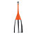 MAR PLAST Portascopino Soft Touch - 12x12x48,5 cm - arancio/acciaio lucido - 2